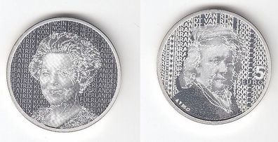 5 Euro Silber Münze Gedenkmünze Niederlande Rembrandt van Rijn 2006 (113069)