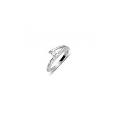 Ring 925/- Silber Zirkonia Rhodiniert