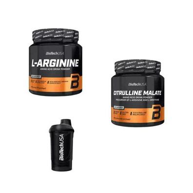 Arginine 300g + Citrulline 300g Pack + Shaker