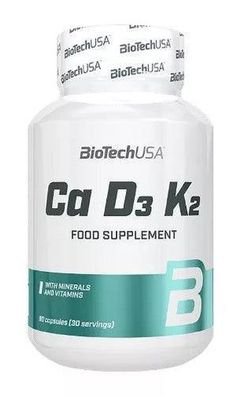 BioTech USA Ca D3 K2 90Kapseln