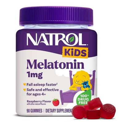 Natrol Kids Sleep Support - 1 mg - Raspberry - 60 Gummies