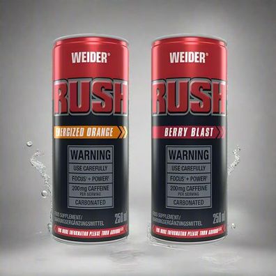 WEIDER RUSH RTD ROTE BEEREN / 250 ML DOSE INKL. PFAND