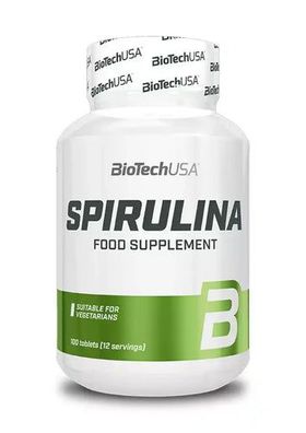 BioTech USA Spirulina, 100 Vegan Tabletten