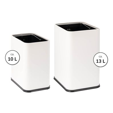 bremermann Papierkorb, offener Abfalleimer, versteckte Tüte, weiß