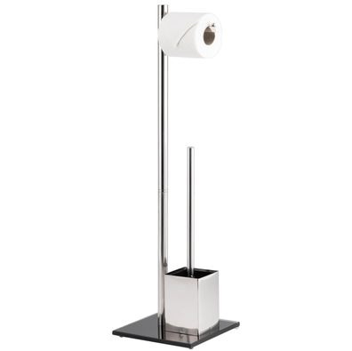 bremermann WC-Ständer, WC-Garnitur, WC-Bürste, Edelstahl rostfrei, Sicherheitsgl