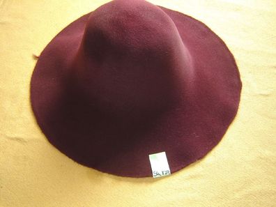 Hutstumpen Capeline Haar weinrot 140 gr Rd ca 8cm Durchmesser 38cm Stu 829