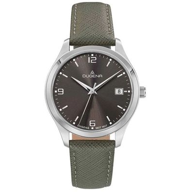 DUGENA Damenuhr Tresor Lederband Saphirglas 10 ATM 4460866