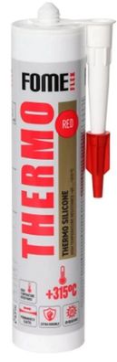 Hitzebeständiges Silikon THERMO + 315 - 1500°C Dichtmasse Silicon Kamin Silikon