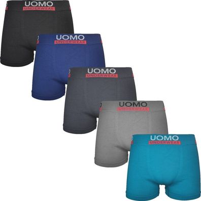 5er Boxershorts Microfaser Herren Unterhose Unterwäsche Seamless 9201