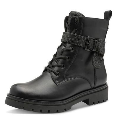 Marco Tozzi Stiefelette - Schwarz Textil/Synthetik