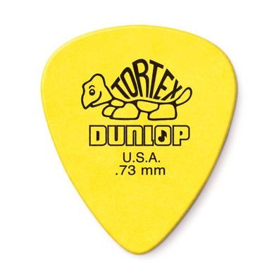 Dunlop Tortex Standard Plektren - 0,73 mm - gelb (1, 3, 6, 12 oder 72 Stück)