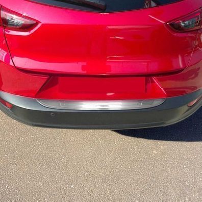 Ladekantenschutz Stoßstangenschutz für Mazda CX-3 2015-2025 Edelstahl Silber