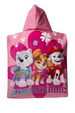 Paw Patrol Badeponcho für Kinder Hochwertiger Frottee aus 100 % Baumwolle