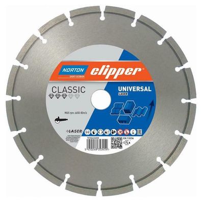 Norton Clipper Diamanttrennscheibe Classic Universal Laser 125mm 70184626835
