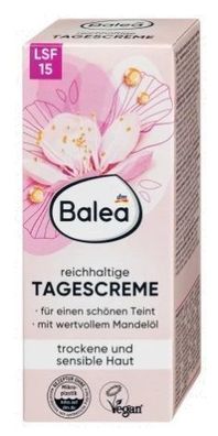 Balea Pflegende Tagescreme SPF15 50ml - Feuchtigkeitspflege für den Tag