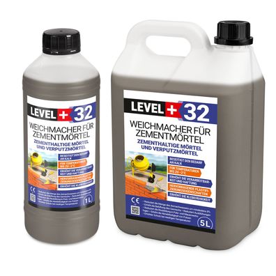 Weichmacher für Mörtel 1-100L ersetzt Kalk in Mauer-und Putzmörteln Flüssig L+32
