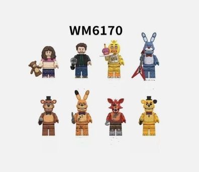 8-teiliges SET FNAF Five Nights at Freddy´s Actionfigur Spielzeug Neu