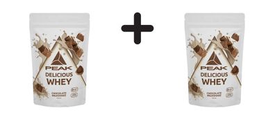 2 x Peak Delicious Whey Protein (300g) Chocolate Milkshake