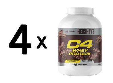 4 x Cellucor C4 Whey Protein, Hershey's Milk Chocolate - 1610g