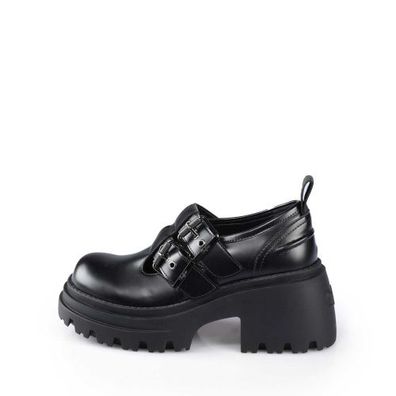 Buffalo Bravr Jane Dbl - Schwarz Kunstleder