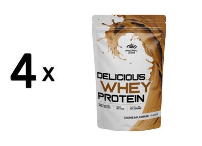 4 x Peak Delicious Whey Protein (450g) Cookie Milkshake
