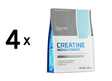 4 x OstroVit Creatine Monohydrate (300g)