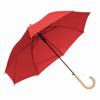 Automatik Regenschirm LIPSI Ø103 cm - Stockschirm aus recycelten Kunststoffen, rot