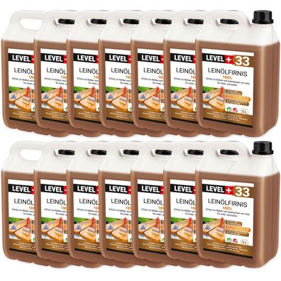 Leinöl Firnis 70L Leinölfirnis, Holzschutz, Holzpflege, Lackfirnis Harzfrei L+33