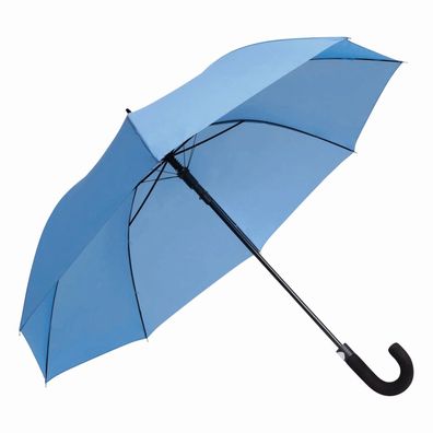 Stockschirm Automatik Ø119 cm - Großer Regenschirm Azurblau für Damen & Herren