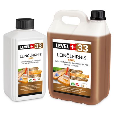 Leinölfirniss 1-100L Holzschutz Imprägniermittel Holzpflege Außen/ Innen L+33