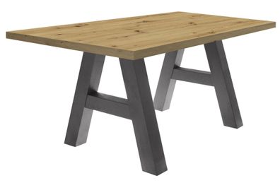 Esszimmertisch Elia 4 140 x 90 x 75 Esstisch Graphit/Asteiche 1327