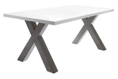 Esstisch ausziehbar Eike 3 140 x 90 x 75 Esszimmertisch Graphit/Weiß