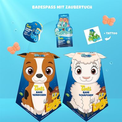 Tinti Bade Tiere (Schaf/Hund)