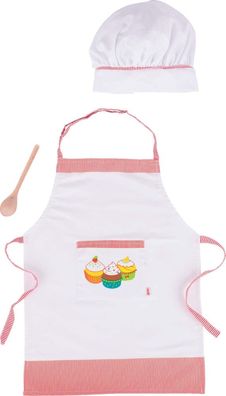 goki Kochset mit Kochschürze, Kochmütze, Kochlöffel