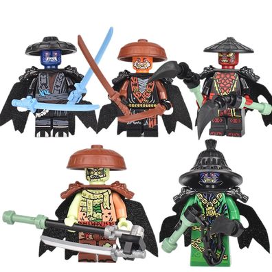 Ninjago Forbidden Five Minifigure Lot - Rox, Kur, Zarkt, Nokt, Drix -All