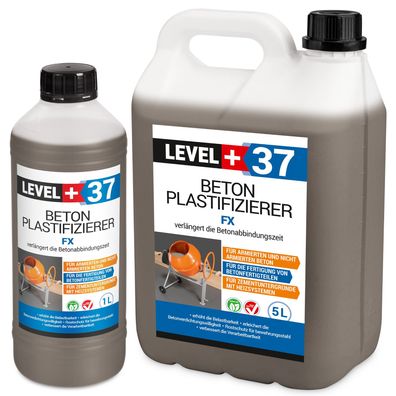 Beton-Zusatzmittel 1-50L Plastifizierer Betonverflüssiger Estrich Verzögerer L+37