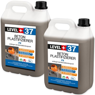 Beton-Zusatzmittel 10L Plastifizierer Betonverflüssiger Estrich Verzögerer L+37