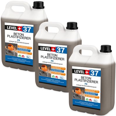 Beton-Zusatzmittel Plastifizierer 15L Betonverflüssiger Estrich Verzögerer L+37