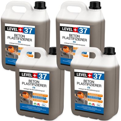 Beton-Zusatzmittel Plastifizierer 20L Betonverflüssiger Estrich Verzögerer L+37