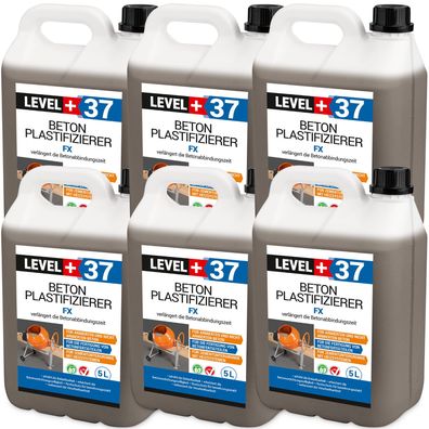 Beton-Zusatzmittel 25L Plastifizierer Betonverflüssiger Estrich Verzögerer L+37