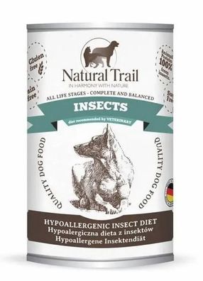 Natural TRAIL Dog 350g Insects Dose