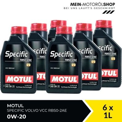 Motul Specific VOLVO VCC RBS0-2AE 0W-20 6x1 Liter