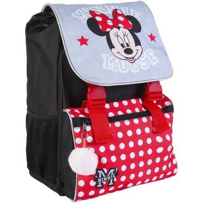 Schulrucksack Minnie Mouse Rot (28 x 40 x 14 cm)