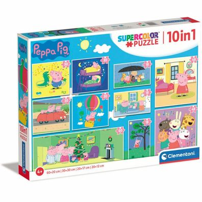 Peppa Pig-Puzzle 18 + 30 + 48 + 60 Teile