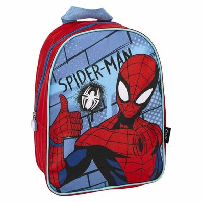 Schulrucksack Spiderman Blau