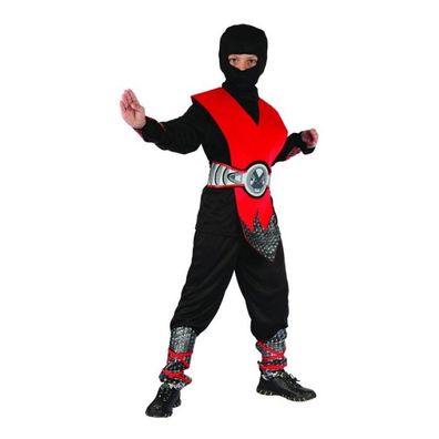 Ninja Rotes Kostüm 120/130 cm