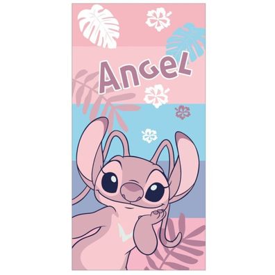 Disney Lilo und Stitch Pink Badetuch, Strandtuch 70x140cm (Schnell trocknend)