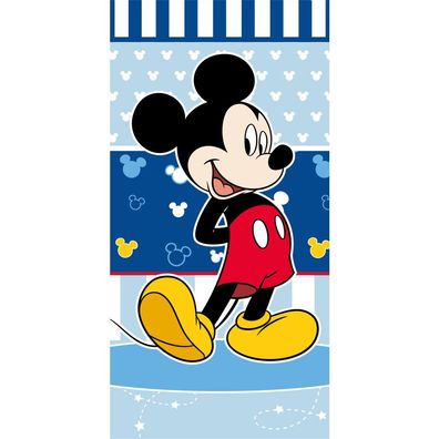 Disney Mickey Blue Badehandtuch, Strandtuch 70x140cm