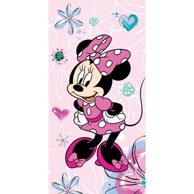 Disney Minnie Pink Bow Badetuch, Strandtuch 70x140cm