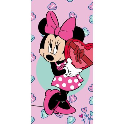 Disney Minnie Sweets Badehandtuch, Strandtuch 70x140cm